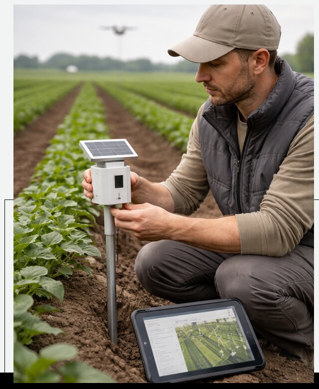 IoT мониторинг сельскохозяйственных полей и контроля в Бугульме