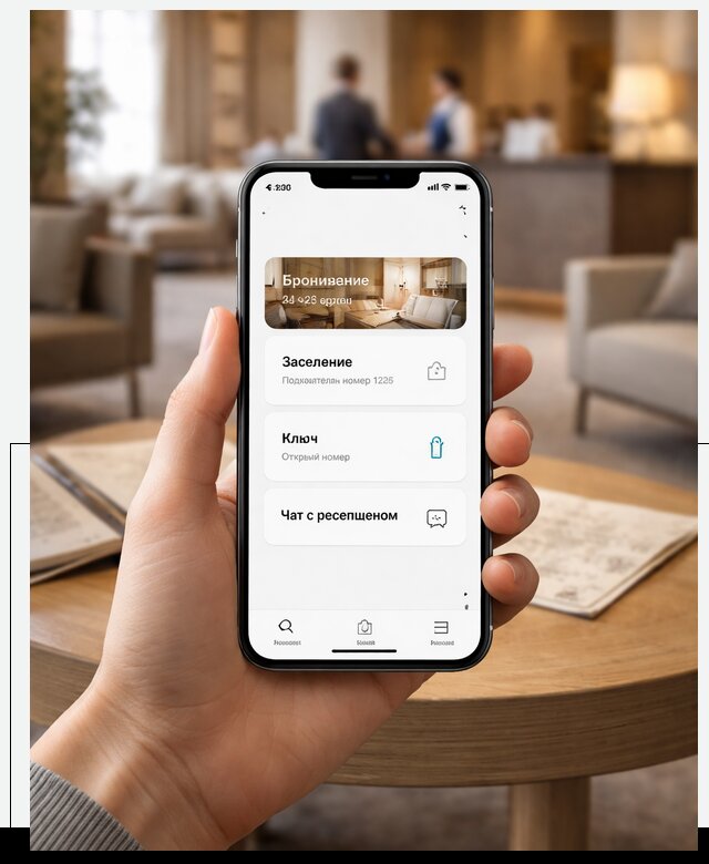 Мобильное приложение для гостей отеля в Бугульме, управление сервисом